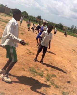 SPO Students on the playing field